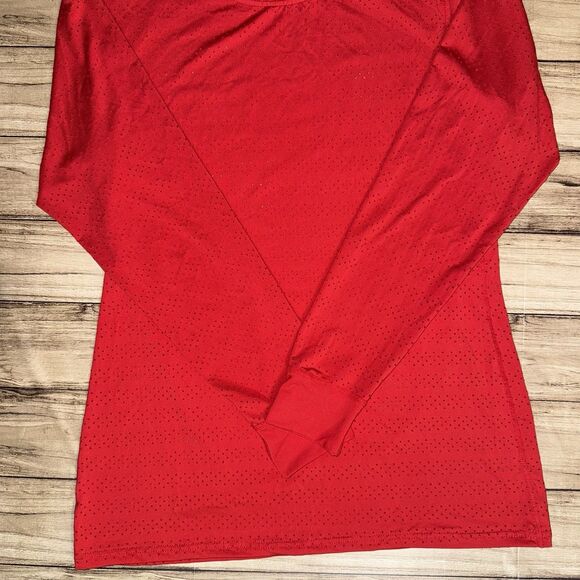 ZYIA Activewear Red Chill Long Sleeve Top Size Large - Picture 2 of 9